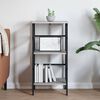 vidaXL Bookshelf Grey Sonoma 40 x 29.5 x 81 cm Engineered Wood
