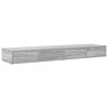 vidaXL Bed Drawers Grey Sonoma 135 x 36.5 x 16.5 cm Engineered Wood