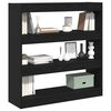 vidaXL Book Cabinet Black Oak 100 x 30 x 103 cm Engineered Wood