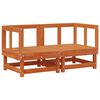 vidaXL Garden Lounge Set 7 pcs Wax Brown Solid Pine Wood