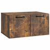 vidaXL Wall-Mounted TV Cabinet Smoked Oak 59.5 x 41 x 30 cm
