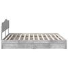 vidaXL Storage Bed Concrete Grey 200 x 200 cm Engineered Wood
