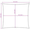vidaXL Sunshade Sail Oxford Fabric Square 2.5x2.5 m White