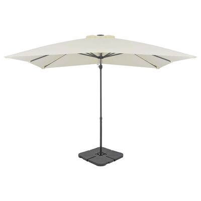 vidaXL Outdoor Umbrella with Portable Base Sand