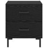 vidaXL Bedside Cabinet Black Oak 40 x 35 x 47.5 cm Engineered Wood