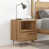 vidaXL Bedside Cabinet Artisan Oak 40x35x50 cm Engineered Wood