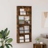 vidaXL Magazine Rack 2 pcs Smoked Oak 60 x 12 x 70 cm Engineered Wood