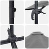 vidaXL Umbrella Anthracite 351 x 250 x 260 cm Polyester and Aluminium