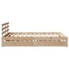 vidaXL Bed Frame with Drawers without Mattress 135x190 cm Double