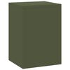 vidaXL Plant Stand 2 pcs Olive green 24 x 24 x 35 cm Steel