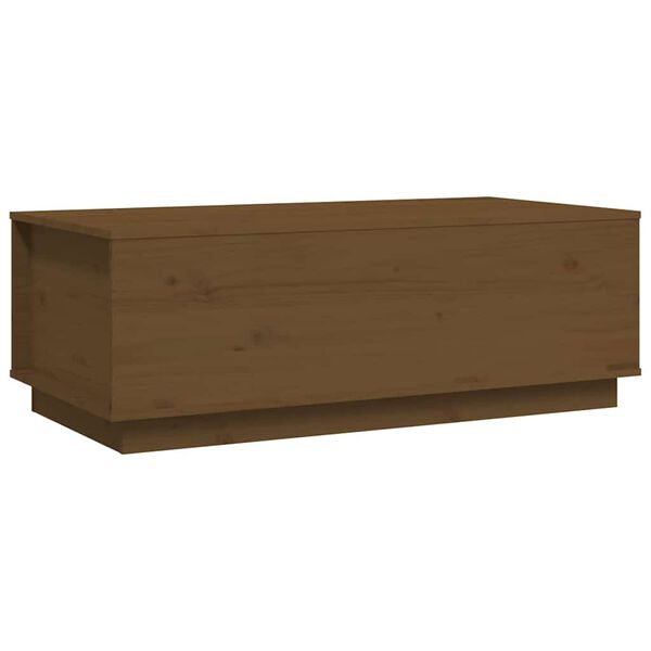vidaXL Coffee Table Honey Brown 100x50x35 cm Solid Wood Pine