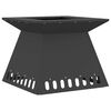vidaXL Fire Pit Black 48 x 48 x 40 cm Steel