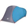 vidaXL Camping Tent Dome 4-Person Blue Waterproof
