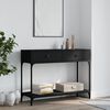 vidaXL Console Table Black 100x34.5x75 cm Engineered Wood
