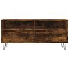 vidaXL TV Cabinet Smoked Oak 100x34.5x44.5 cm Engineered Wood