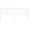vidaXL Metal Replace Headboard White 180 cm