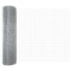 vidaXL Welded Wire Fence Silver 0.8 x 50 m