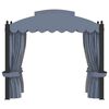 vidaXL Gazebo with Curtains 3x4 m Anthracite Steel