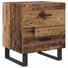 vidaXL Bedside Cabinet 2 pcs Old Wood and Black 40 x 35 x 47.5 cm