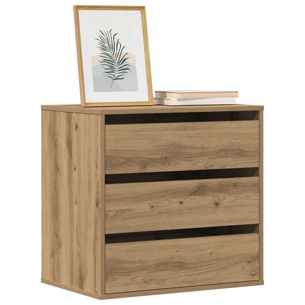 vidaXL Corner Chest of Drawers Artisian Oak 60x41x58 cm Engineered Wood