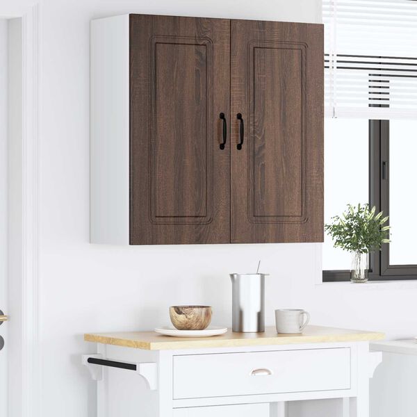 vidaXL Kitchen Cabinet with Storage Kalmar Brown Oak 80 x 31 x 80 cm