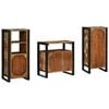 vidaXL Bathroom Furniture Set with Drawer 3 pcs Solid Reclaim Wood