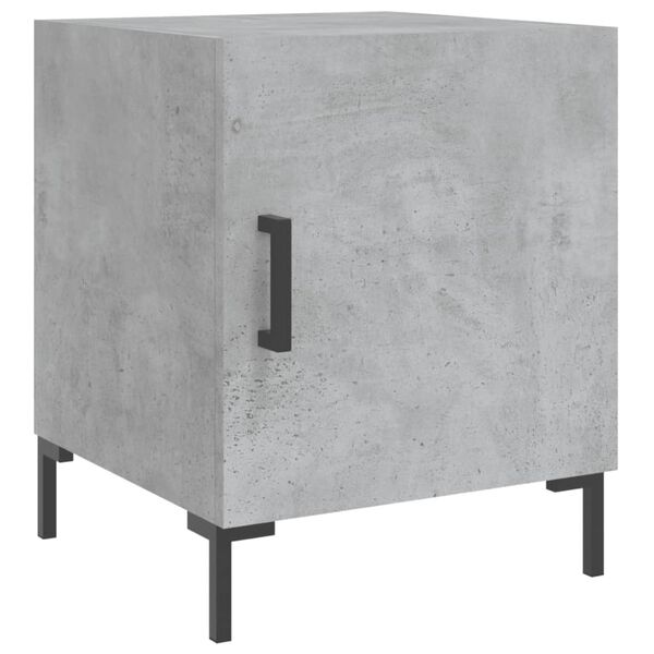 vidaXL Bedside Cabinets 2 pcs Concrete Grey 40x40x50 cm Engineered Wood