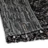 vidaXL Shaggy Rug Genuine Leather 160x230 cm Grey