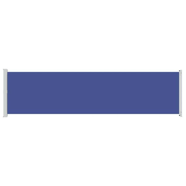 vidaXL Patio Retractable Side Awning 600x160 cm Blue