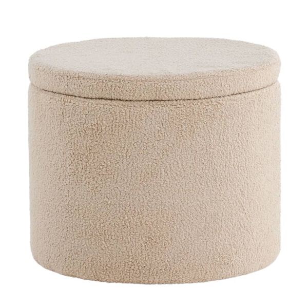 Venture Home Pouffe Dunken 51x51x43 cm Teddy Beige