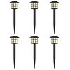 vidaXL Outdoor Solar Lights with Ground Spike 6 pcs Warm White 38.5 cm