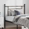 vidaXL Metal Headboard Black 100 cm
