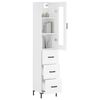 vidaXL Highboard White 34.5x34x180 cm Engineered Wood