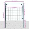vidaXL Garden Fence Gate 100x100 cm Green