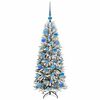 vidaXL Artificial Christmas Tree with 150 LEDs White 53 x 53 x 120 cm