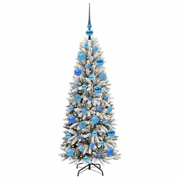 vidaXL Artificial Christmas Tree with 150 LEDs White 53 x 53 x 120 cm