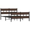 vidaXL Bed Frame without Mattress with Headboard and Footboard 140x190 cm