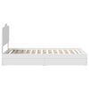 vidaXL Storage Bed with Headboard White 75 x 190 cm Engineered Wood