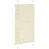 vidaXL Pleated Blind Cream 70x150 cm Fabric Width 69.4 cm Polyester