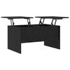 vidaXL Coffee Table Black Oak 102 x 50.5 x 46.5 cm Engineered Wood