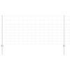 vidaXL Outdoor Wild Fence with Posts 25 x 1 m Galvanised Steel Silver
