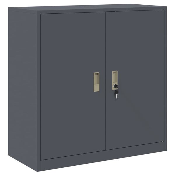 vidaXL Storage Cabinet Anthracite 90 x 40 x 90 cm Steel