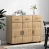 vidaXL Sideboard with Shelf FLORIN Artisan Oak 88.5 x 30.5 x 73 cm