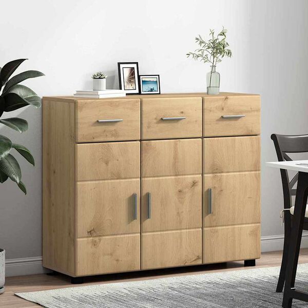 vidaXL Sideboard with Shelf FLORIN Artisan Oak 88.5 x 30.5 x 73 cm