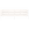 vidaXL Day Bed without Mattress White Solid Wood Pine 90x190 cm Single