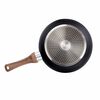 Livoo 3-Piece Frypan Set Stone & Wood-look Aluminium