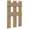 vidaXL Wall-Mounted Coat Rack Wall-mounted Artisan Oak 65 x 3 x 100 cm
