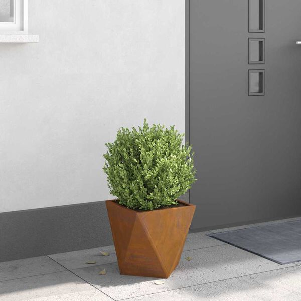 vidaXL Planter Rusty 30 x 30 x 30 cm Weathering Steel