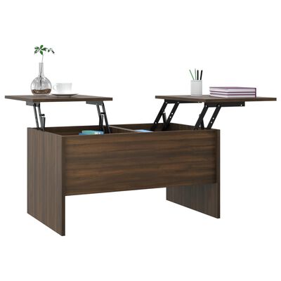 vidaXL Coffee Table Brown Oak 80x50x42.5 cm Engineered Wood