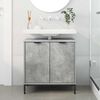 vidaXL Bathroom Sink Cabinet Concrete Grey 60.5 x 33.5 x 61 cm